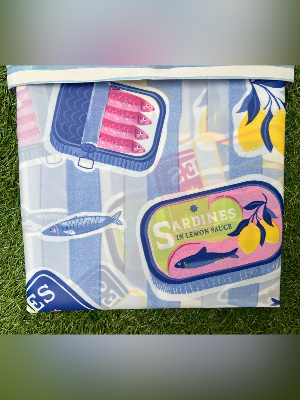 Pink Sardines PEVA shower curtain - Picture 2 of 3